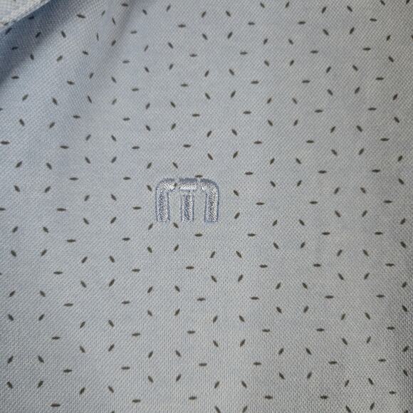Travis Mathew Polo Mens Medium Blue Shirt Golf Office Polo Shirt 0841 - Picture 5 of 11